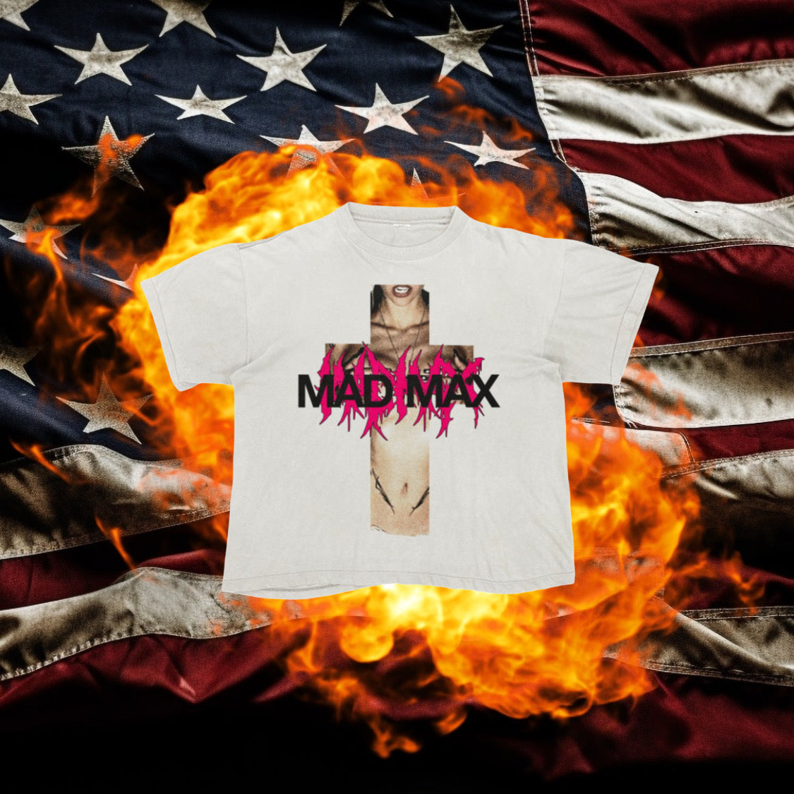MADMAX CROSS LOGO T-SHIRT